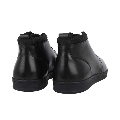 (10 UK, Black) Firetrap Mens Elgan Leather Flat Boots 1