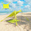 Outsunny Toldo de Playa Verde 208 x 200 x 200 cm 6