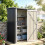 Outsunny Cobertizo de Jardín Gris 142 x 86 x 189 cm 2