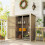 Outsunny Cobertizo de Madera Marrón 127 x 65 x 168 cm 5