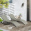 Outsunny Conjunto de Tumbona Gris 165 x 61 x 63 cm 6