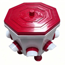 Gravity-Fed Chicken and Duck Feeder, Automatic Poultry Feeder Poultry Feed Barrels No-Tools Assembly