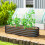 Outsunny Jardinera Exterior Gris 150 x 62 x 30 cm 2