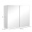 Homcom Armario con Espejo Blanco 80 x 15 x 60 cm 4