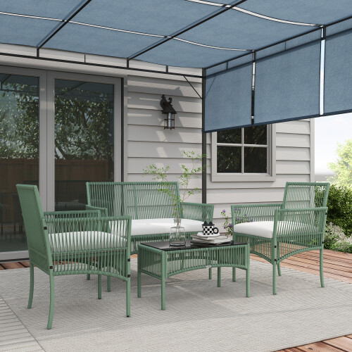 Outsunny Conjunto de Jardín Verde 100 x 56 x 80 cm 1