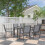 Outsunny Conjunto de Jardín Gris 150 x 90 x 73 cm 2