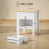 Homcom Mesita de Noche Blanco 45 x 40 x 55 cm 3