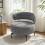Homcom Butaca de Salón Gris 81 x 82 x 73 cm 6