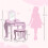 Kids Vanity Table with Mirror, Stool, Drawer, Storage Boxes, Cloud Design, for Ages 3-6 Years - Pink 5