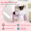 Kids Vanity Table with Mirror, Stool, Drawer, Storage Boxes, Cloud Design, for Ages 3-6 Years - Pink 6