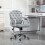 Vinsetto Silla de Escritorio Gris 59.5 x 60.5 x 105 cm 2