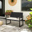 Outsunny Banco de Ratán Bicolor 103 x 58 x 78 cm 6