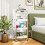 Homcom Carrito Auxiliar Blanco 45 x 29.5 x 117.5 cm 5