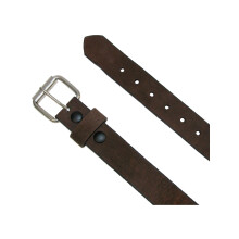 Boston Leather Men's Bark Leather Belt