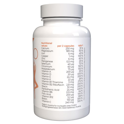 Neuro Komplex - 60 κάψουλες - Σύμπλ. διατροφής με 22 βιταμίνες & μέταλλα 2
