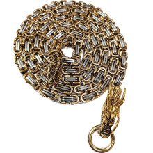 Utomhus Dragon Spine SjäLvföRsvar Piskkedja Rostfritt StåL Titan StåL KöLarmband Metallhalsband Midjekedja A