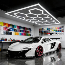 5-14 Hexagon Hex LED Lighting Car Detail Home Garage Workshop Retail Honeycomb