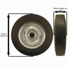 Jockey Heavy Duty Trailer Jockey Wheel 8" 200mm Tool Replacement UK Stock