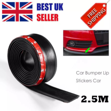Universal 2.5M Car Lip Skirt Protector Rubber Splitter Front Bumper Spoiler Side