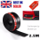 Universal 2.5M Car Lip Skirt Protector Rubber Splitter Front Bumper Spoiler Side 1