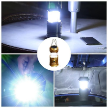 Solar LED Camping Lantern Portable Outdoor Garden Hanging Tent Light Lamp NEW