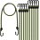 10Pcs Heavy Duty Elastic Bungee Cords Hooks Multi-Purpose Luggage Straps 100cm 1