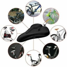 Cushioned Road Bike Seat Cover Soft Padded Gel Bicycle Saddle Cushion Cover UK