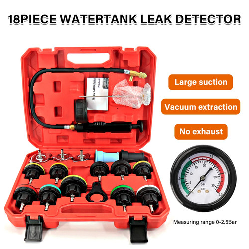 Car Cooling System Radiator Coolant Vacuum Pressure Pump Tester Test Tool Set UK 2