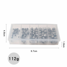 100Pcs Fishing Sinker Split Lead Shot Sinker Round Bite Lead Weight Tackle Box