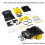 Car DIY Electronic Kit 51 MCU Ultrasonic Obstacle Avoidance Car Automatic Ranging Robot Programming DIY Kit 2