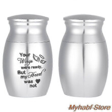 (H16) Mini Small Keepsake Urns for Human Ashes Memorial Cremation Urns Pet Ashes Holder Pet Cat Dog Birds Ashes Container 1.3*2.4cm