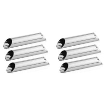 Brioche Bread Loaf Cannoli Tubes Stainless Steel Cannoli Forms 6PCS Non-Stick Cream Horn Danish Pastry-Molds
