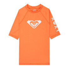 (S, Camellia) Roxy Kids Wholehearted Short Sleeve Rash Vest