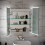 NES Home LED Bathroom Mirror Cabinet 2 Doors 600 x 130 x 700mm with Sensor 6