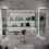 NES Home LED Bathroom Mirror Cabinet 2 Doors 800 x 130 x 700mm with Sensor 6
