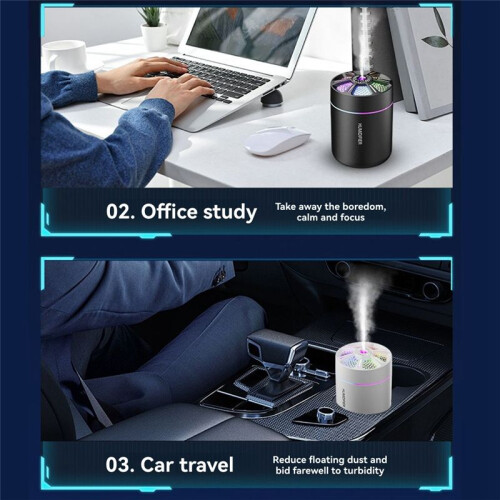 180ML  Luftfuktare USB Elektrisk Aroma Diffuser Eterisk Oil Purifier Aromaterapi Mist Maker Lights B 2