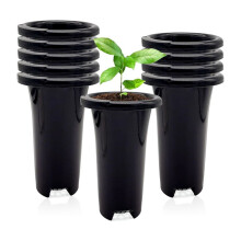 10 Stuks Plastic Diepe Plantenkwekerijpotten, Dikke Stabiele Hoge Boompotten, Herbruikbare Hoge Zaailingplantencontainerpotten, Diep