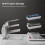 Keyboard Mouse Desktop Organizer Acrylic 3 Tier Stand Frame Shelf Keyboard Storage Tool for Study Room Exhibition Black 1