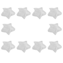 100 Sets 80mm DIY Fillable Balls Clear Plastic Ornaments Balls Christmas Tree Ornament Bauble Party Supplies(Star Shape)