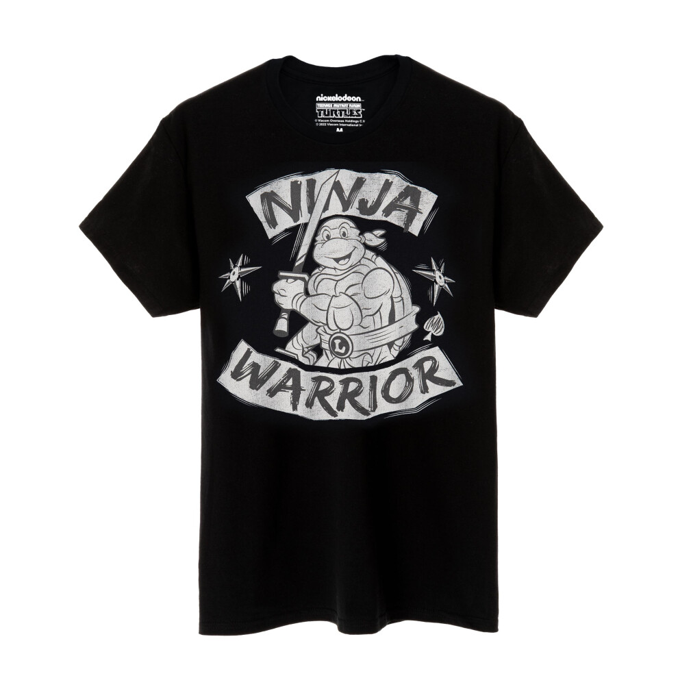 Teenage Mutant Ninja Turtles (Small) Short Sleeved T-Shirt (Mens Black)
