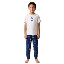 (7-8 Years) Tottenham Hotspur Short Sleeve Long Leg Pyjama Set (Boys Multicoloured)