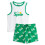 Coca Cola (Small) Coca Cola Vest and Shorts Pyjama Set (Womens Green) 1