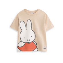 (6-7 Years) Miffy Short Sleeved T-Shirt (Girls Beige)