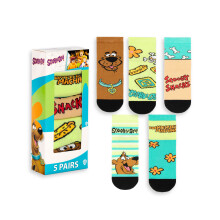 (9-12 UK Child) Scooby Doo Calf Socks Set of 5 (Unisex Kids Multicoloured)