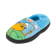 (8 UK Child) Adventure Time Mule Slippers (Boys Blue)