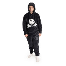 (Large) Disney The Nightmare Before Christmas Long Sleeve Long Leg Pyjama Set (Mens Black)
