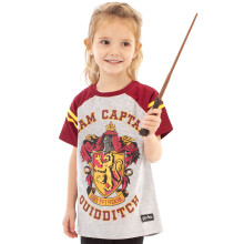 (13-14 Years) Harry Potter Short Sleeved T-Shirt (Girls Grey)