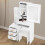 Dressing Table With Drawers Mirror Stool Set Makeup Desk Vanity Table Bedroom 6