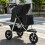 Skylos Pet Stroller Pram Dog Carrier Trailer Strollers 3 Wheels Foldable Large 6