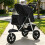 Skylos Pet Stroller Pram Dog Carrier Trailer Strollers 3 Wheels Foldable Large 7